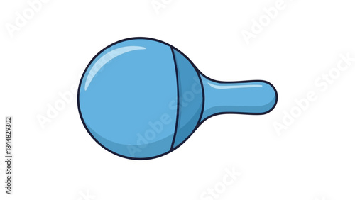 Blue medical eye occluder for vision testing in healthcare setting  