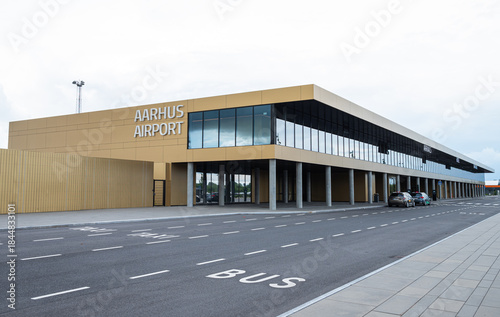 The main terminal of aarhus Airport in denmark