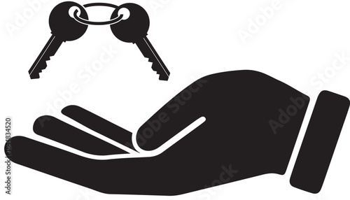 Hand holding keys, symbolizing ownership and security