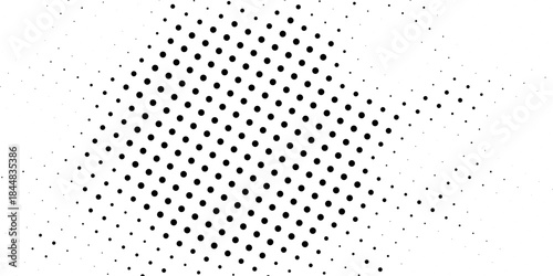 Abstract halftone pattern dot background texture. Overlay grunge dots distress linear vector.