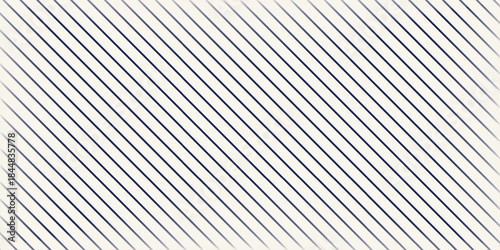 Blue diagonal stripes abstract background. Thin slanting line wallpaper. Seamless pattern with simple classic motif. Digital paper for scrapbook, textile print, page fill.