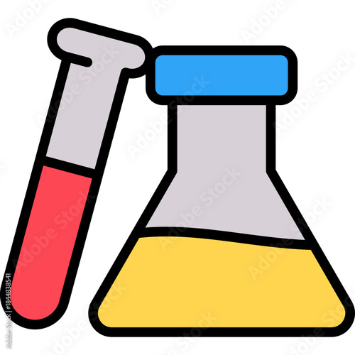 Medical Laboratory lineal color icon
