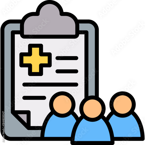 Clinical Trials lineal color icon