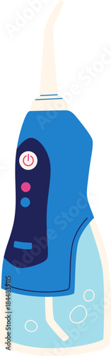 Water Flosser for Oral Hygiene Illustration