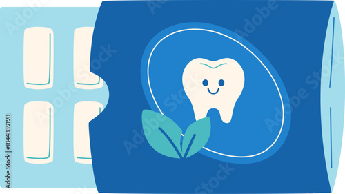 Healthy Tooth Gum Illustration