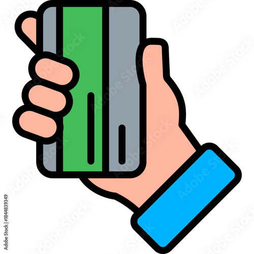 Contactless Delivery lineal color icon