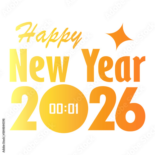 new year Gradient icon