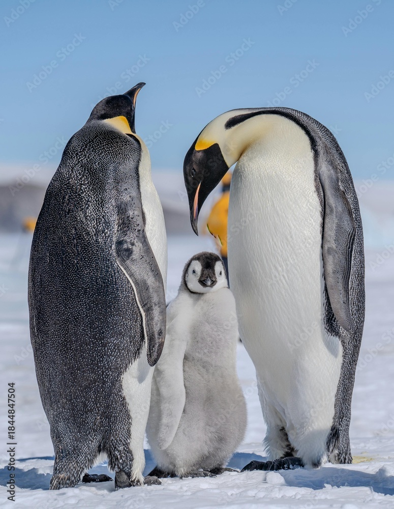 Obraz premium penguins on the rocks