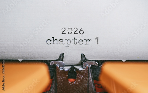 Old Typewriter with following text on paper - 2026 chapter 1