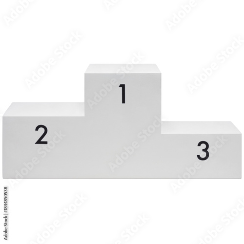 white podium