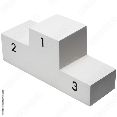 white podium