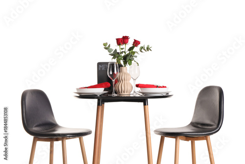 Served restaurant table wit...