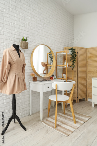 Stylish interior of light d...