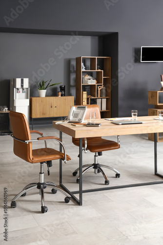 Interior of modern conferen...