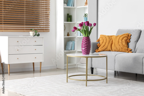 Bright modern living room i...