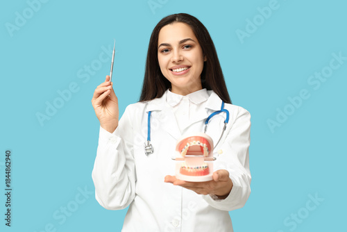 Portrait of female dentist ...