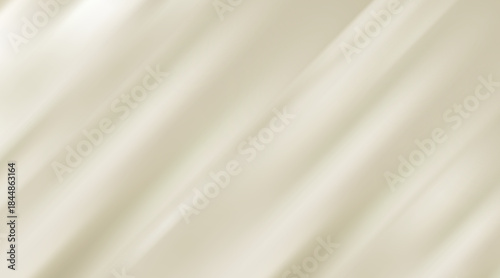 White cream texture with smooth waves. Vector realistic illustration of whipped milky yoghurt or liquid silk surface with soft folds and ripples, dairy product background, organic cosmetics texture