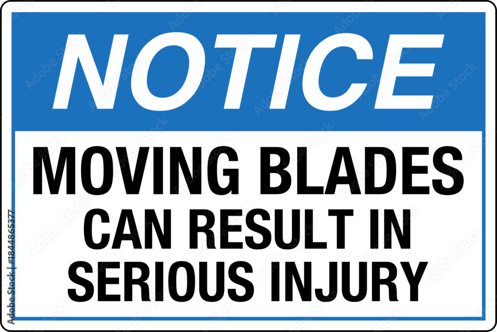 Obraz premium Safety Sign Signage Moving bl...