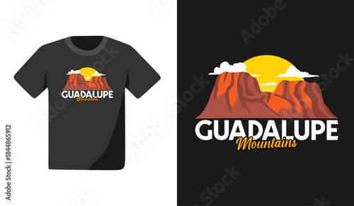 beautiful and charming natural scenery in Guadalupe Mountains National Park