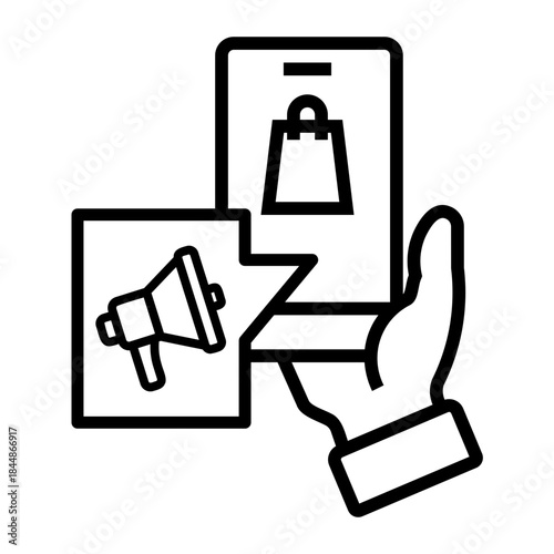 product advertising Line Icon