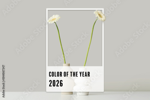 Vases with gerbera flowers ...