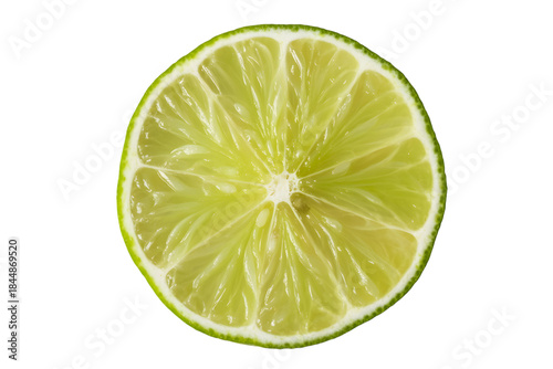 Fresh lime slice . Isolated on transparent background, png