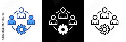 Stakeholder threestyle icon