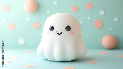 Cute Ghost with Blushes