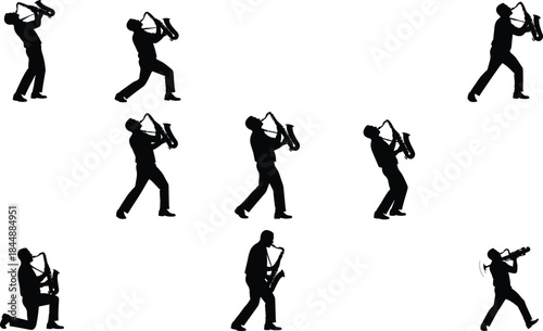 Collection of vintage and modern skeleton keys, padlocks, and door handles in black silhouette, vector illustration set for security, access, and secret concepts.