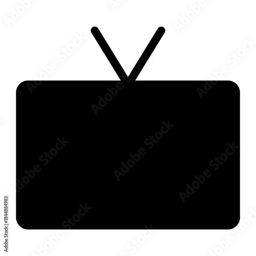 smart tv glyph icon