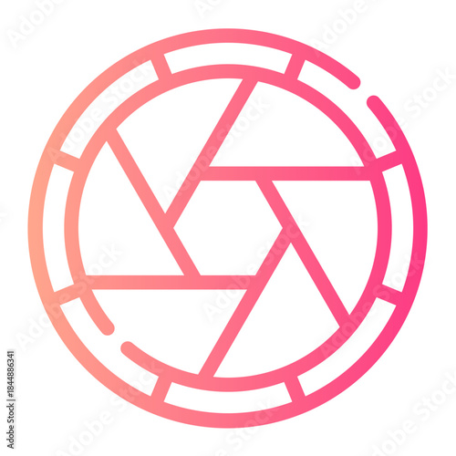 aperture gradient icon