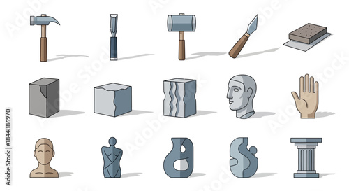 Sculpting Tools and Stages - A Visual Guide to Stone Carving.