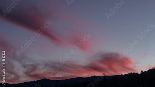 Sunrise With Dawn Clouds Timelapse