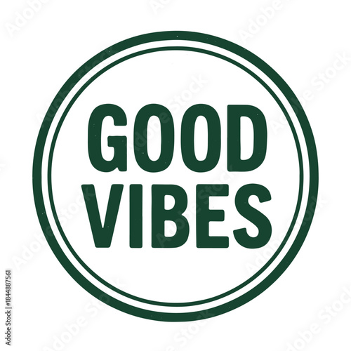 good vibes icon logo seal vector on white background
Vector stamp icon