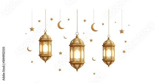 old lantern isolated on white background