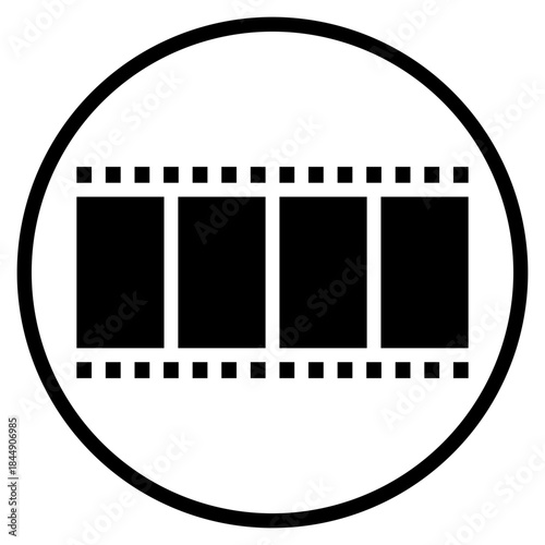 film strip glyph icon