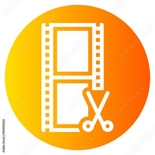 cut gradient icon