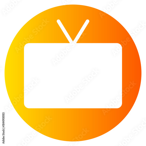 smart tv gradient icon