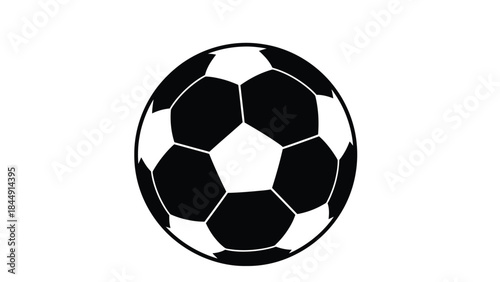 A classic black and white soccer ball a symbol of the sport