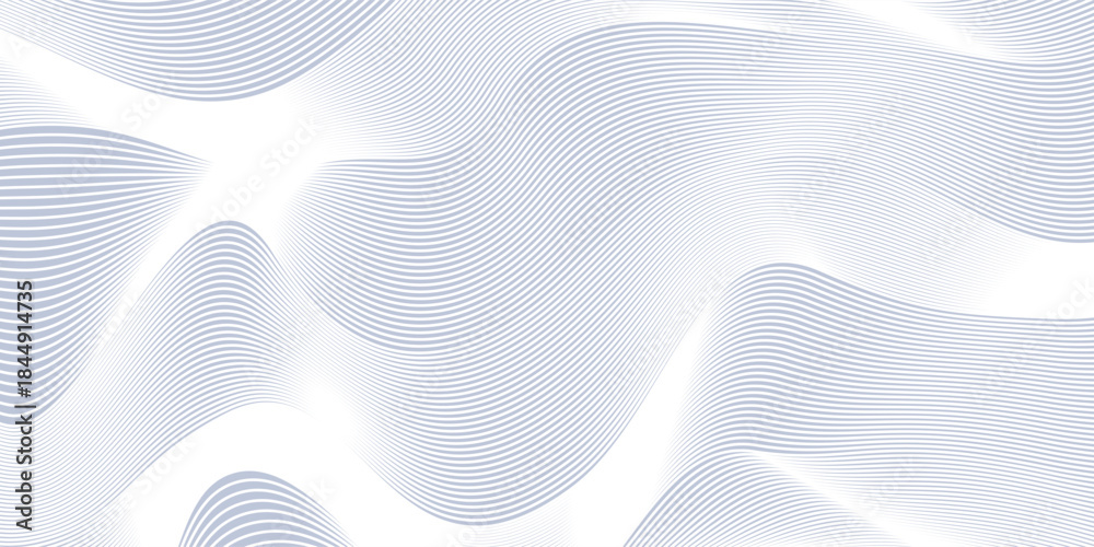 Fototapeta premium Modern abstract background with flowing lines. Digital future technology concept