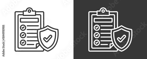 Compliance Icon Set Vector Collection Isolated In Black And White