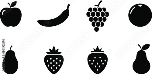 Simple black and white illustration depicting the digital concept of a vector file