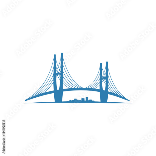 Bridge Logo Design Vector Icon