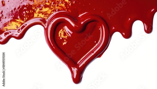 Crimson Heart: A vibrant, glistening heart, rendered in rich, flowing crimson, symbolizes passion and affection. The design is both elegant and evocative, perfect for conveying emotion and sentiments.