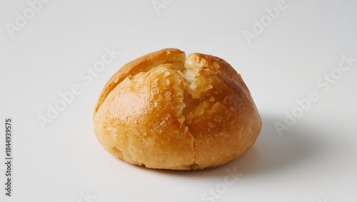 Pineapple Bun Bolo Bao Isolated on White