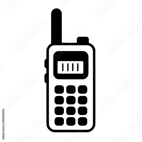 Walkie Talkie Vector Icon for Radio Communication