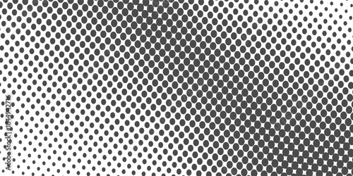 Wallpaper Mural Halftone gradient. Dotted gradient, smooth dots spraying and halftones dot background seamless horizontal geometric pattern vector template set Torontodigital.ca