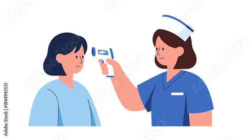 Healthcare Professional Performing Rapid Diagnostic Test on Patient in Clinical Setting