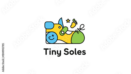 Creative Artwork, Cute Cartoon Shoes, Playful Design, Illustrative Style, Vibrant Colors, Fun Concept