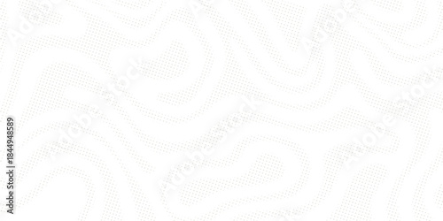 Modern Abstract Halftone Dot Pattern Background. Minimalist Wavy Monochromatic Swirl Texture